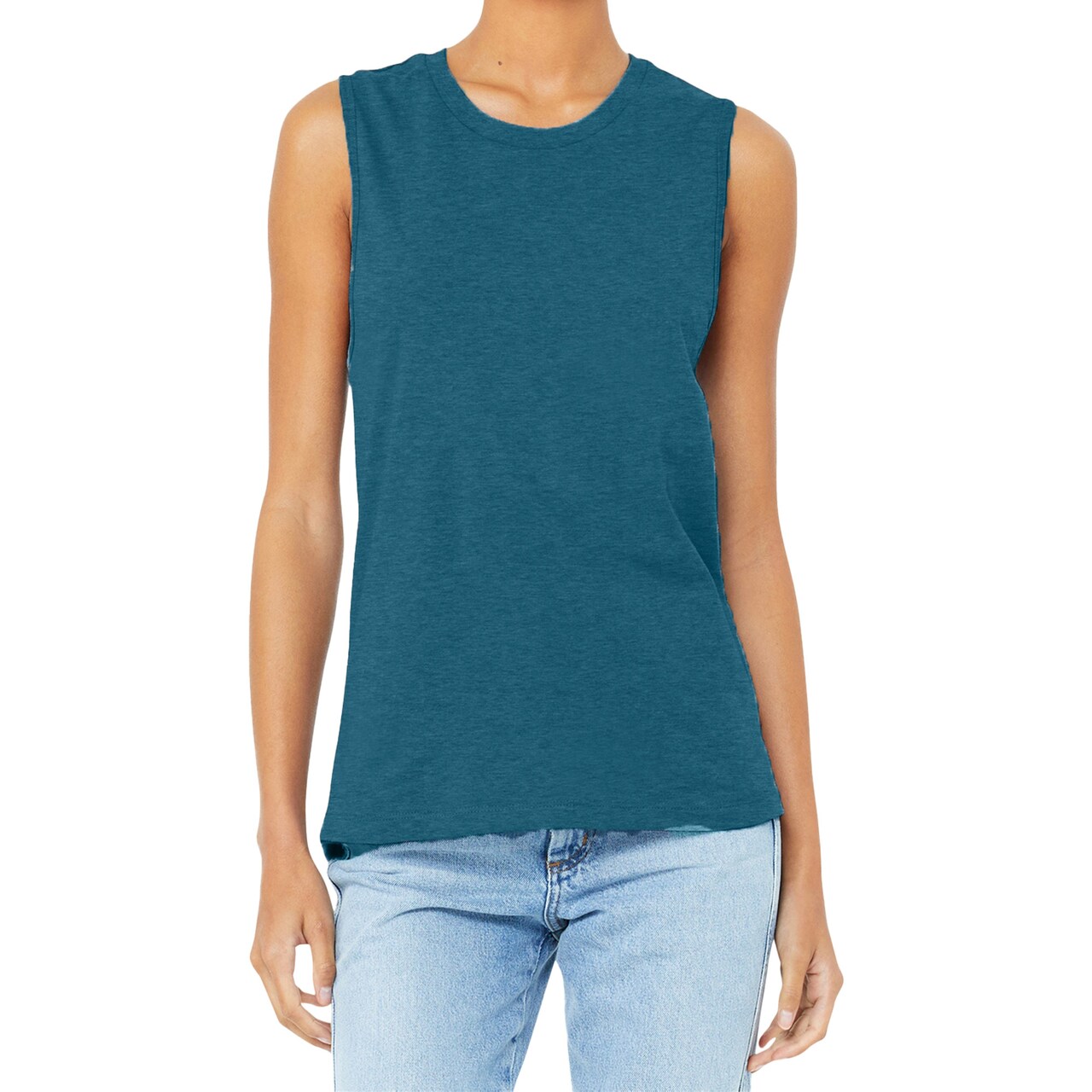 BELLA + CANVAS Women's Jersey Muscle Tank, Yoga Sleeveless Top